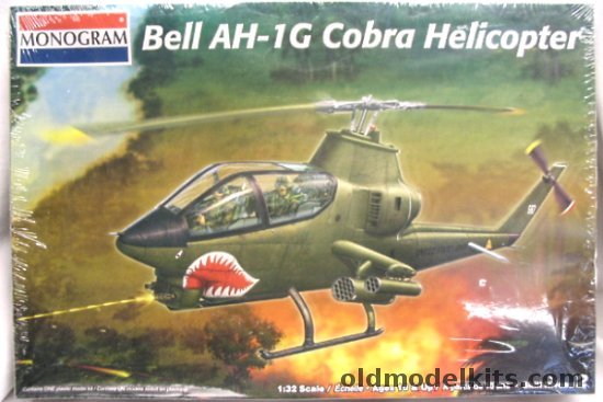 Monogram 1/32 Bell AH-1G Huey Cobra Gunship Helicopter, 85-4677 plastic model kit